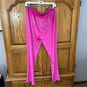 Juicy Couture OG Big Bling Velour Pink Track Pants Electric Violet Womens Medium